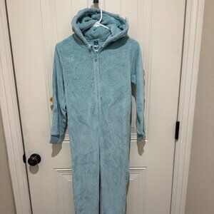 Old Navy Kids Dino/Dragon Zip-Up Pajamas - size large (10/12)